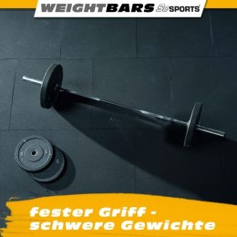 Sztanga olimpijska 180 cm, 16 kg, 250 kg, 50 mm, chromowana