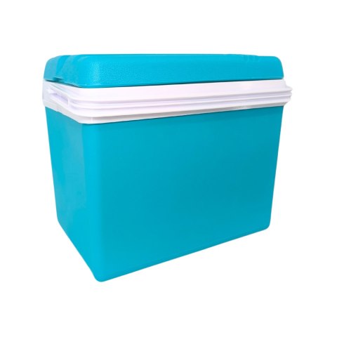 Lodówka turystyczna 35L KAMAI EDA na wkłady mrożące, niebieska z białą rączką