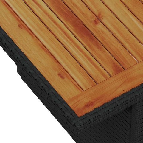 Zestaw Sof na Ogród 8 pcs Czarny polirattan