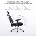 Fotel ergonomiczny ANGEL biurowy obrotowy jOkasta Szara