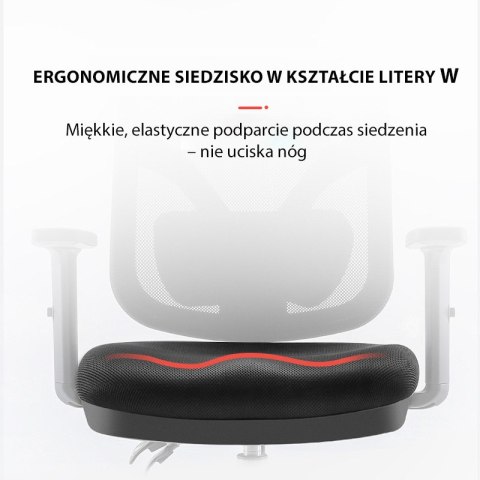 Fotel ergonomiczny ANGEL biurowy obrotowy jOkasta Szara