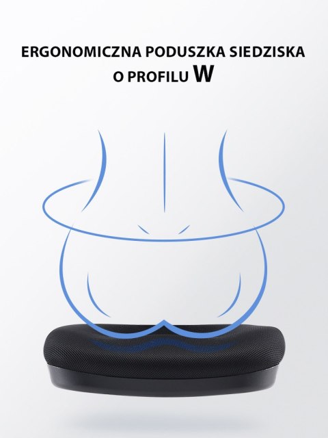 Fotel ergonomiczny ANGEL biurowy obrotowy jOkasta Szara