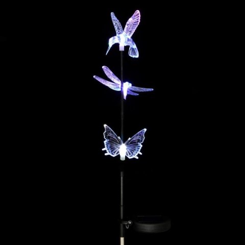 Lampa ogrodowa dekoracyjna Garth solarna LED (3 kolory) komplet 3 szt.