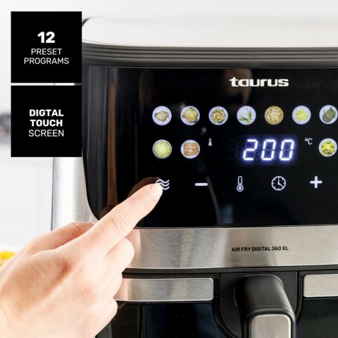 Frytkownica na gorące powietrze Taurus Czarny 2100 W 8 L