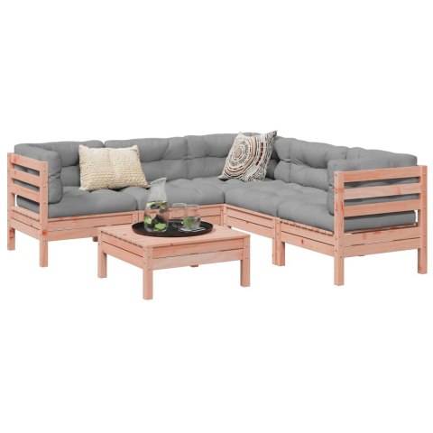 6-cz. zestaw wypoczynkowy do ogrodu, z poduszkami, daglezja