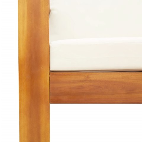 VidaXL 4-cz. zestaw wypoczynkowy do ogrodu, poduszki, drewno akacjowe