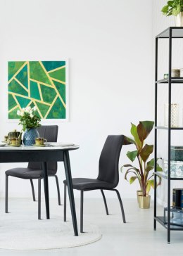 Krzesło Asama black PU czarne nogi