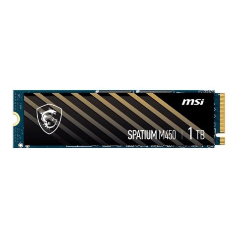 Dysk SSD MSI SPATIUM M450 V1 1TB PCIe 4.0 NVMe M.2 2280 (3400/2500 MB/s) 3D NAND