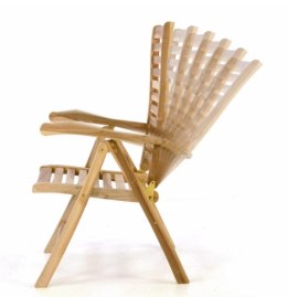 Krzesło ogrodowe teak składane z regulacją oparcia, 2 szt.