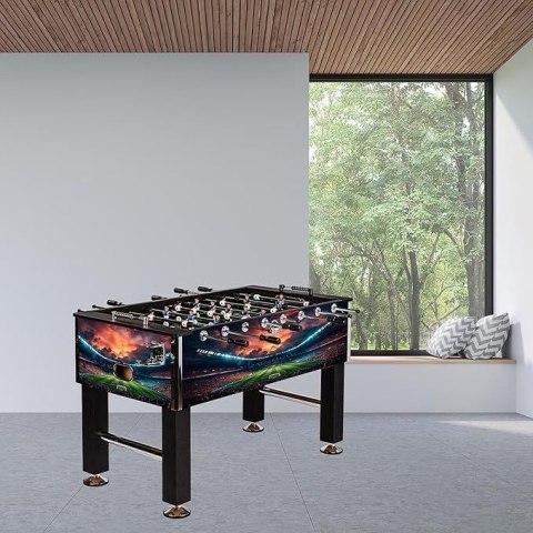 Nowoczesny stół do piłkarzyków Stadion, MDF, 140x73x87 cm