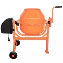 Betoniarka mobilna 70l, 220W, stalowa konstrukcja, 2 koła