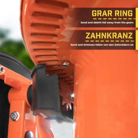 Betoniarka mobilna 70l, 220W, stalowa konstrukcja, 2 koła