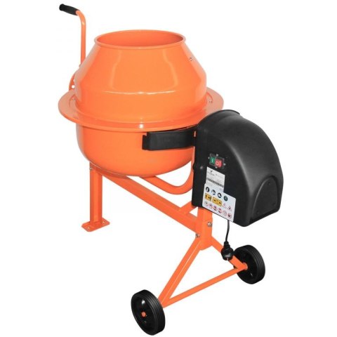 Betoniarka mobilna 70l, 220W, stalowa konstrukcja, 2 koła
