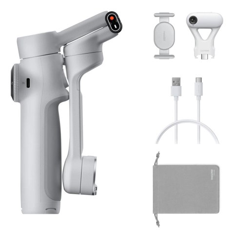 Insta360 Flow 2 AI Tracker Bundle (Stone Gray) - gimbal z modułem śledzenia AI (WYPRZEDAŻ)