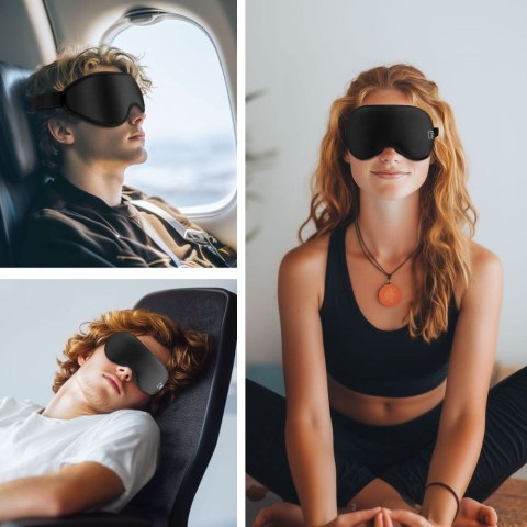 Maska do spania na oczy Eyeshade Sleep Mask - czarna