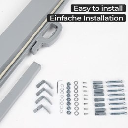 Wysuwana boczna osłona, 180 × 500 cm, beżowa