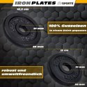 Zestaw hantli żeliwnych 20 kg z walizką, średnica 30 mm