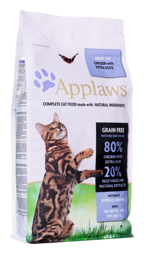 APPLAWS CAT Kurczak i Kaczka - karma dla kota z wysoką zawartością mięsa - 2kg (WYPRZEDAŻ)