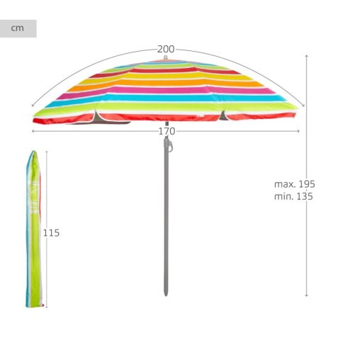 Parasol Aktive 200 x 195 x 200 cm (6 Sztuk)