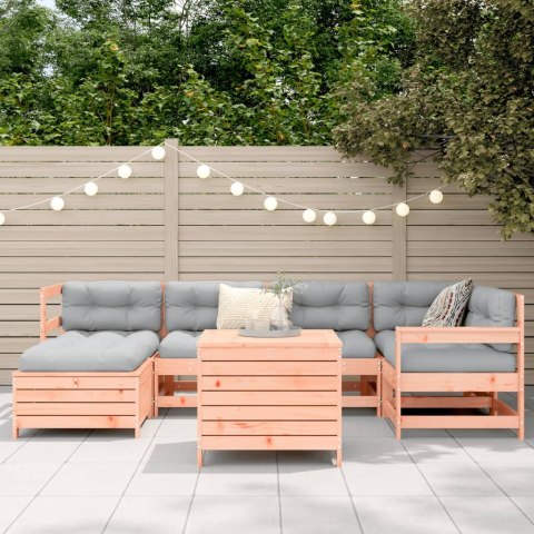 VidaXL 7-cz. zestaw wypoczynkowy do ogrodu, lite drewno daglezjowe