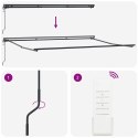 Markiza zwijana Antracyt 450 × 300 cm Poliester i Metal