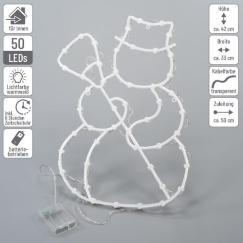 Ozdoba Świąteczna Bałwan - 50 diod LED