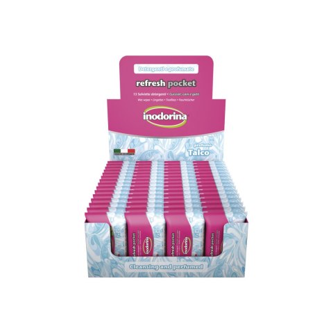 Chusteczki Nawilżające dla Zwierząt Inodorina Talco Talk Proszek 60 Sztuk