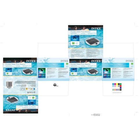 Lampa solarna pływająca do basenów Intex 16,8 x 10,8 x 16,8 cm (8 Sztuk)