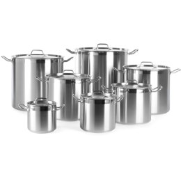 Garnek wysoki Profi Line z pokrywką dno Sandwich 70 l śr. 450 x 450 mm - Hendi 832929