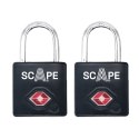 Zamek na klucz Scape Travel TSA-K02 Metal Prostokątny