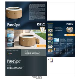 Nadmuchiwane spa Intex 196 x 71 x 196 cm Brązowy 795 L