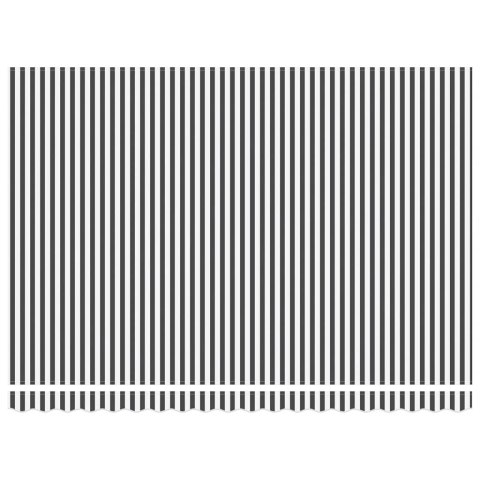 Zwijana markiza, antracytowo-biała, 4,5x3m, tkanina i aluminium