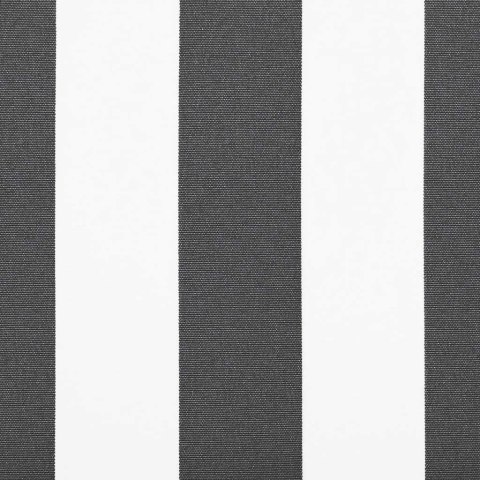 Zwijana markiza, antracytowo-biała, 4,5x3m, tkanina i aluminium