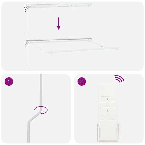 VidaXL Markiza zwijana Kremowy 300 x 200 cm Poliester i aluminium