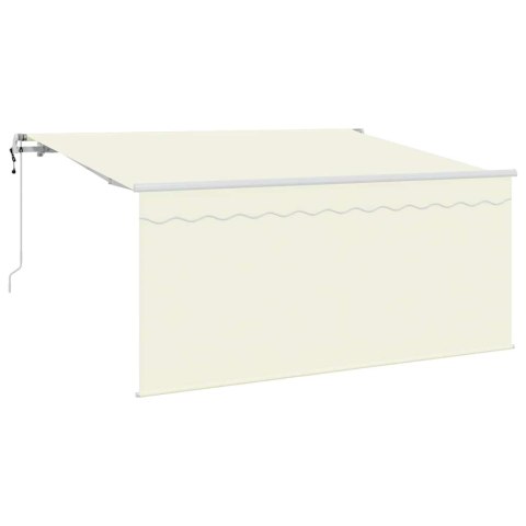 Markiza zwijana Kremowy 300 x 200 cm Poliester i aluminium