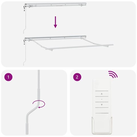 Markiza zwijana Kremowy 300 x 200 cm Poliester i aluminium