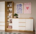 Komoda Malwa 2D3S DĄB ARTISAN BIEL