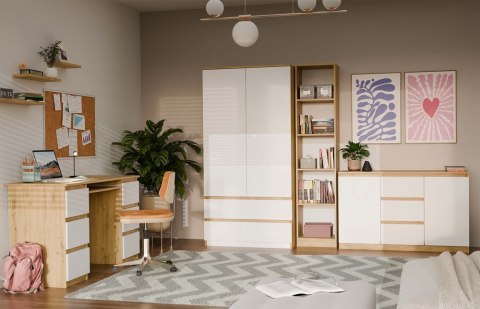 Komoda Malwa 2D3S DĄB ARTISAN BIEL