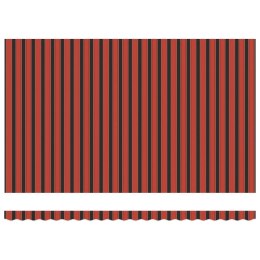 VidaXL Markiza zwijana Pomarańczowy i Czarny 500 × 300 cm