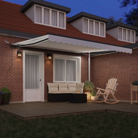 VidaXL Tkanina Zadaszenia z Biały 400 × 350 cm Poliester