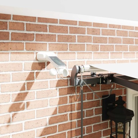 VidaXL Tkanina Zadaszenia z Biały 400 × 350 cm Poliester