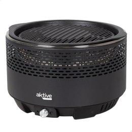 Przenośny grill Aktive Okrągła Bez dymu Czarny Stal nierdzewna Żelazo 34 x 21,5 x 34 cm