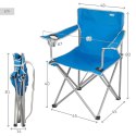Składanego Krzesła Aktive Niebieski 45 x 80 x 45 cm (4 Sztuk)