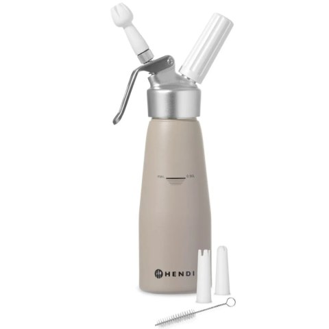 Syfon do bitej śmietany Taupe 0,5 L - Hendi 975893