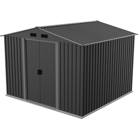 DOMEK OGRODOWY NARZĘDZIOWY METALOWY 259X257X202CM