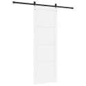 VidaXL Drzwi przesuwne ORKDAL Biały 83 x 232 cm Lite drewno sosnowe