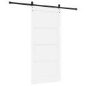 VidaXL Drzwi przesuwne ORKDAL Biały 93 x 202 cm Lite drewno sosnowe
