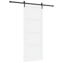 VidaXL Drzwi przesuwne ORKDAL Biały 93 x 232 cm Lite drewno sosnowe