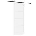 VidaXL Drzwi przesuwne ORKDAL Biały 93 x 232 cm Lite drewno sosnowe