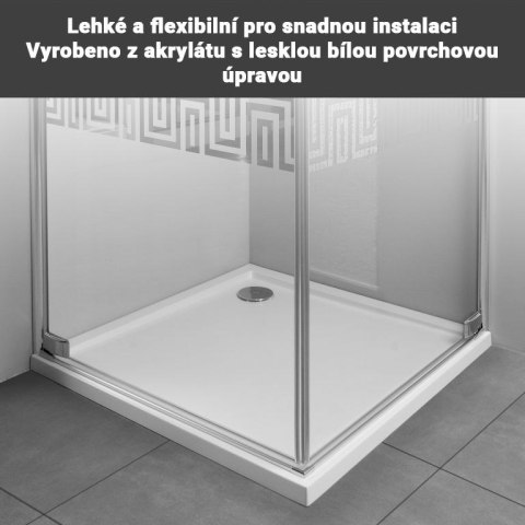 Aquamarin Brodzik Square, 80 x 80 cm